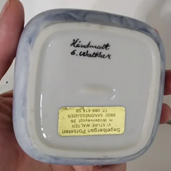 Hand Painted Tea Bag Plate Set - Picture 3 of 6